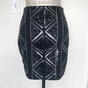 Express Sequins Mini Skirt